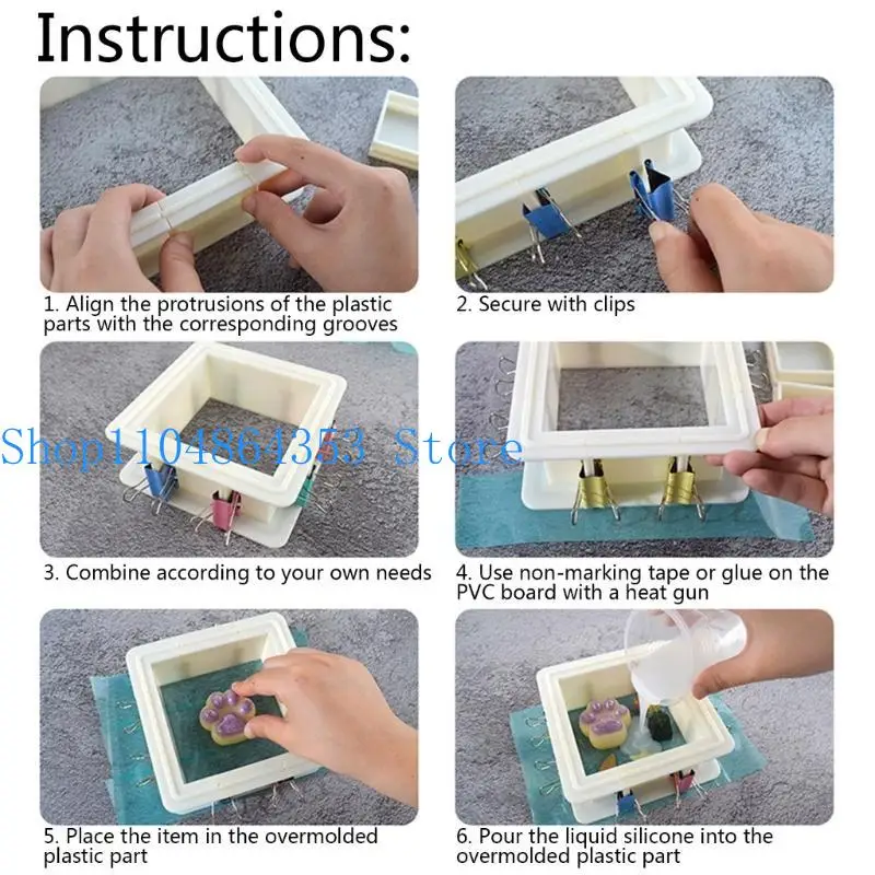 Adjustable Mold Housing Silicone Mold Making for Make Own Silicone Molds Silicone Mold Maker for DIY Molds Making