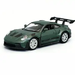 Porsche 911 GT3 RS Diecast Metal Racing Car Model - Sports Car Simulation Collectible (Green)