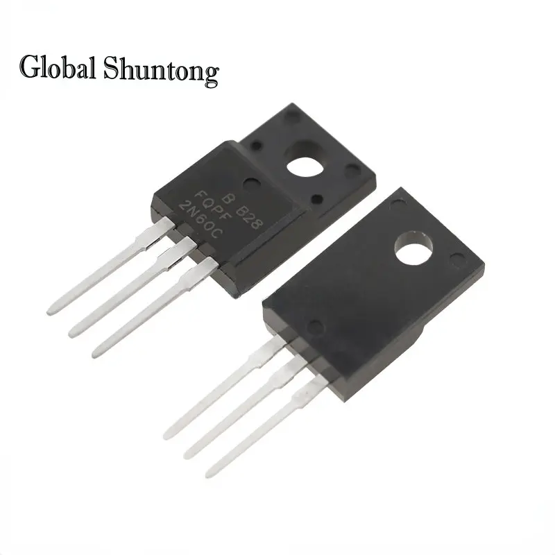 

20PCS FQPF2N60C 2N60C TO-220F Molded MOS Tube Transistor