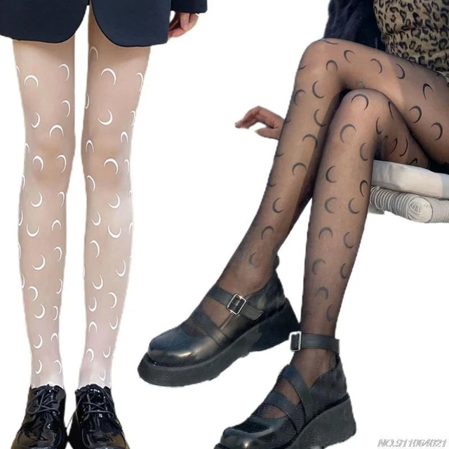 Women Thin Silky Sheer Pantyhose Vintage Gradient Contrast Color Party  Tights - AliExpress