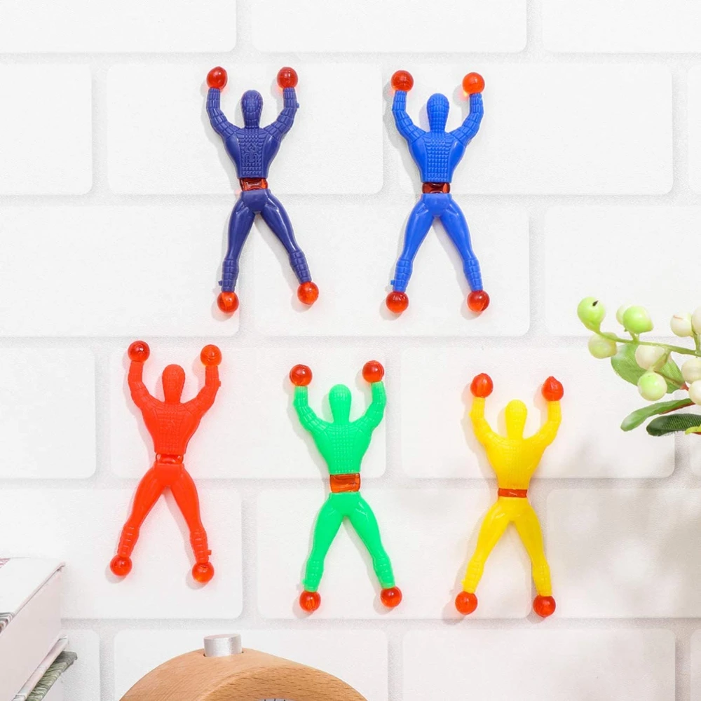 Sticky toys 30PCS sticky rolling tumblers sticky stretchy wall climbing flexible man party favors tricky novelty toys kids adults