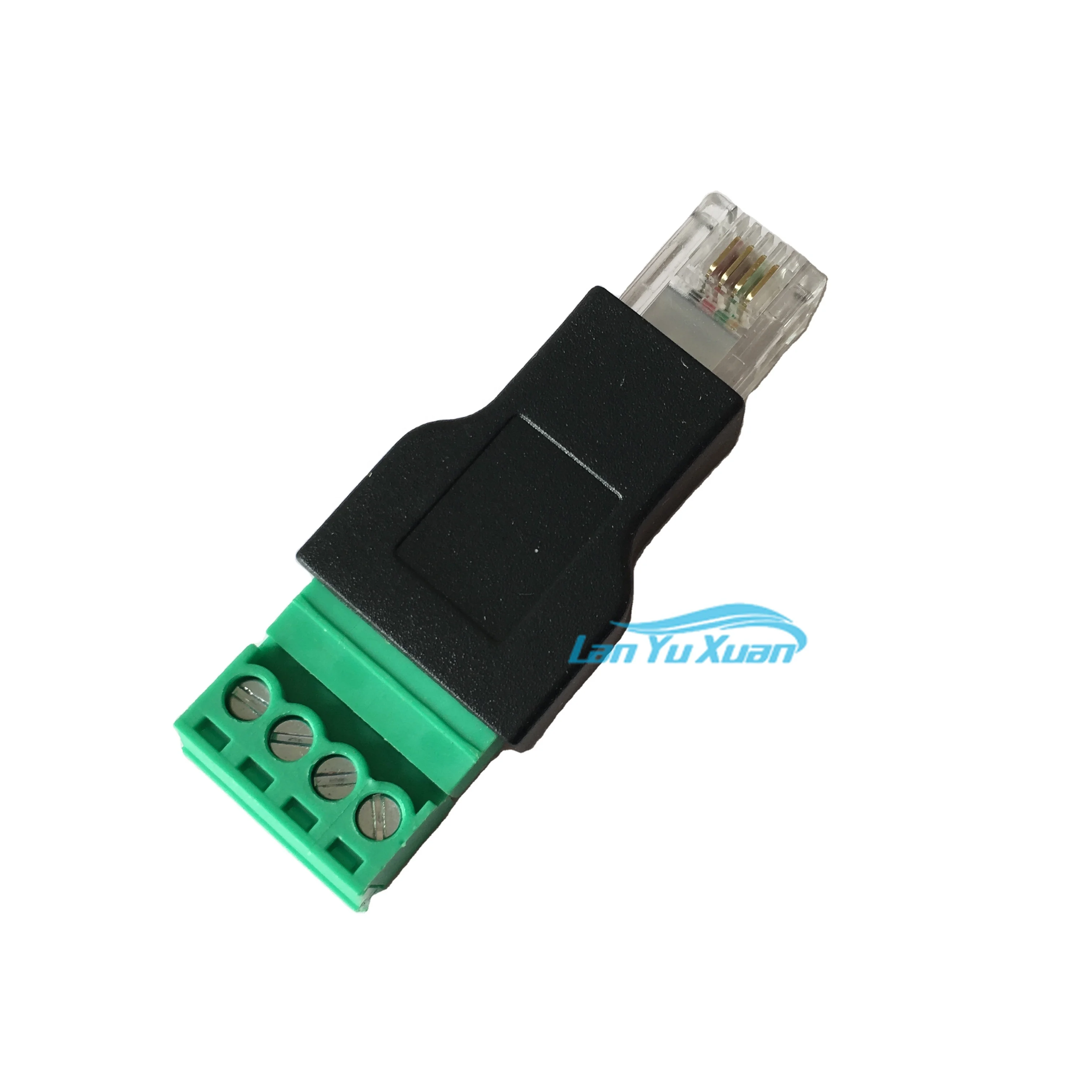 

RJ11 6P4C Male к 4-контактному винтовому клеммному адаптеру