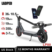 LADPED LP80 Electric Scooter 19mph Speed Shock-Absorbing Anti-Skid 8.5-Inch Folding Waterproof Scooter for Urban Commuting