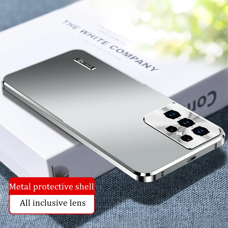 For Samsung Galaxy S24 S21 S22 S23 Ultra Case NEW Magnetic all inclusive  Lens Metal aluminium alloy ultra-thin protective cover - AliExpress