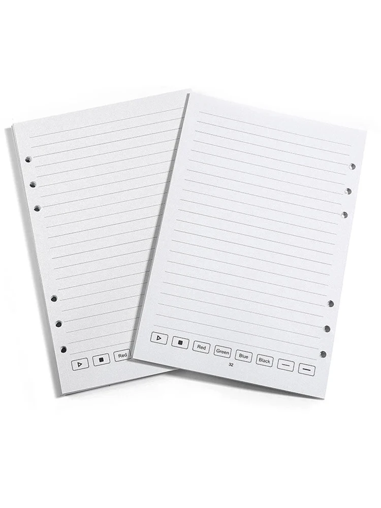 Erasable A5 6-Ring Refillable Notebook with PU Cover