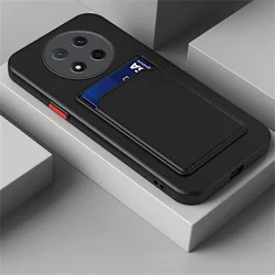 Custodia in Silicone Shockproof per Wallet con Slot per Carta Premium - Cover Soft TPU Opaca per Huawei Honor Magic Series