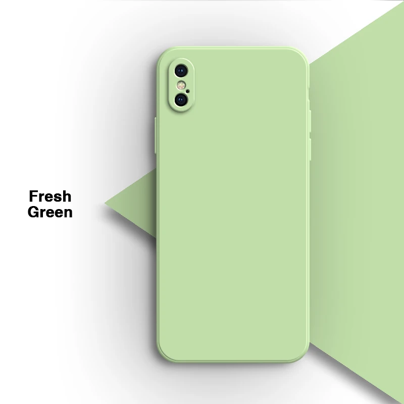 Elegant Liquid Silicone Phone Case with Camera Protection and Soft Flocking Interior