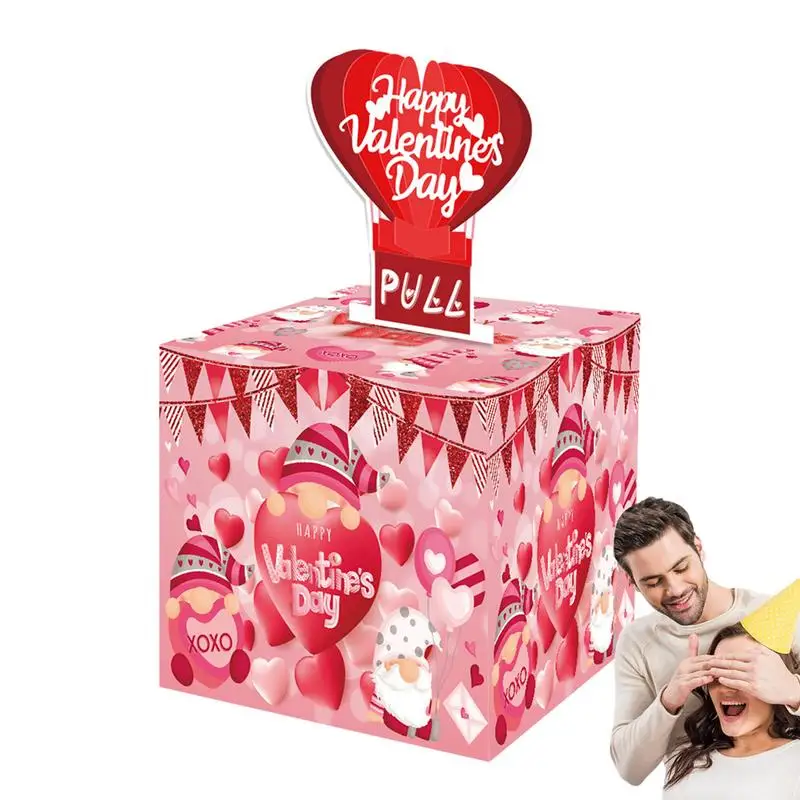 

Money Box Multi Purpose Cash Pulling Box Funny Surprise Storage Paper Box for Cash Gift Valentines Day Birthday party supply