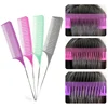 3pcs Hairbrush Hair Styling Combs Tailed Comb Set Coloring Dyeing Comb Salon Tool Sectioning Highlighting Weaving Cutting Comb 1