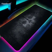 Chamada de dever mouse pad pc rgb anime tapete configuração gamer acessórios tapetes de jogos com backlight esteira mousepad velocidade led teclado