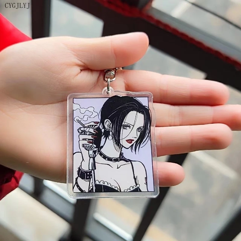 Anime NANA Osaki Keychain Cool Ai Yazawa Cartoon Figure Car Key Ring Cosplay Punk Pendant Key Jewelry For Children Birthday Gift