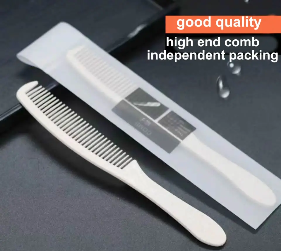 Free Shipping Hotel Star High End Restaurant Supplies Travel Hairdressing Beauty Salon Independent Packing Disposable Comb 2