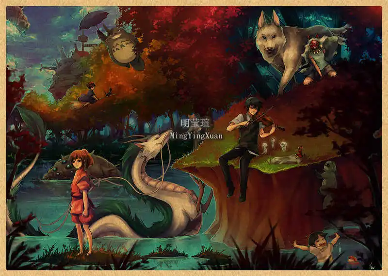 Papeis de parede 1920x1080 Princess Mononoke Florestas Anime