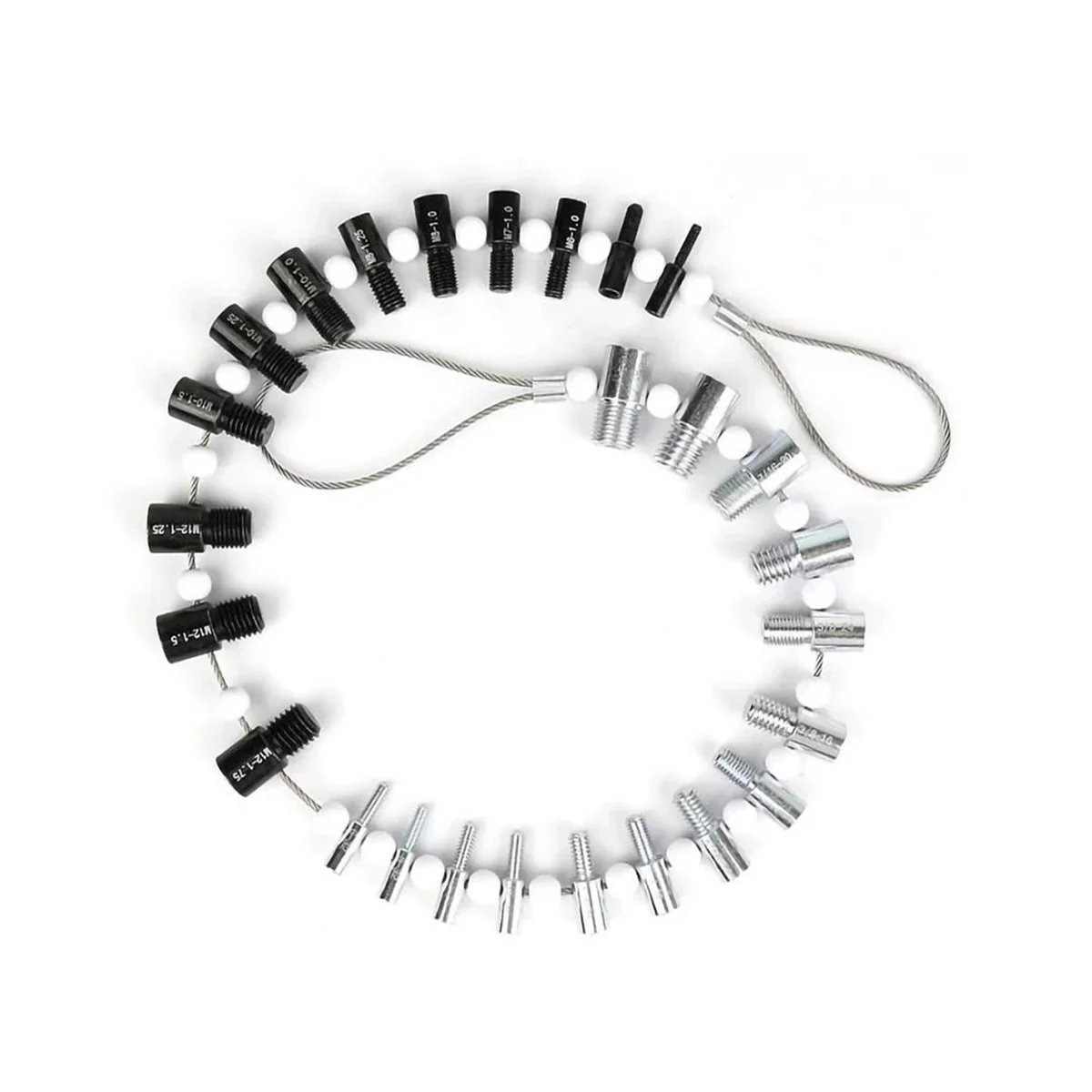 

Портативный тестер резьбы, ручка, винт, 26 дюймов, мужской/женский, измерительный инструмент