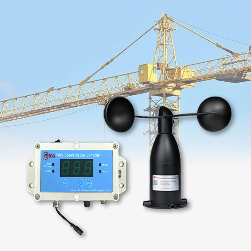 

RK150-01 Tower Crane Al/arm System Wind Speed Anemometer Sensor and Indicator
