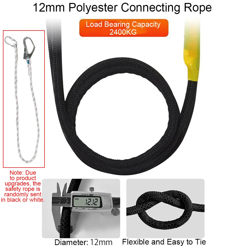 High-altitude Work Safety Belt Single Waist Work Harness Safety Rope Outdoor Climbing Training Electrician Protective Equipment safety harnesses,anti fall safety rope set