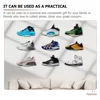 6 Pcs Acrylic Floating Shoe Rack Transparent Shelves Hanging Organizers Wall Holder Display Stand Sports 5