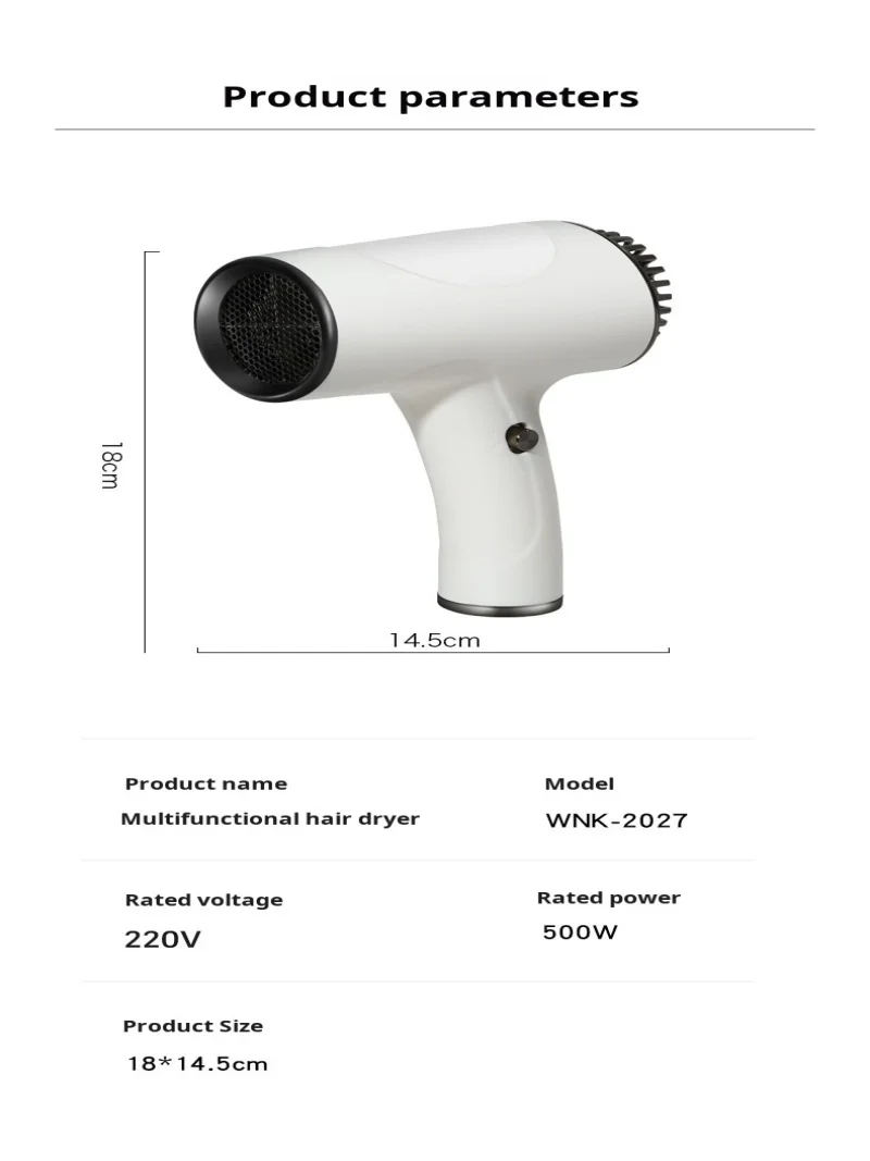 Portable Negative Ion Quick Dry Hair Dryer Hair Dryer Cordless Quick Dry Negative Ion Indoor