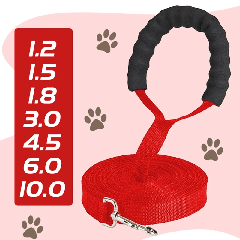

Нейлоновый Поводок для собак, длина 1,8 м, 3 м, 6 м, 10 м