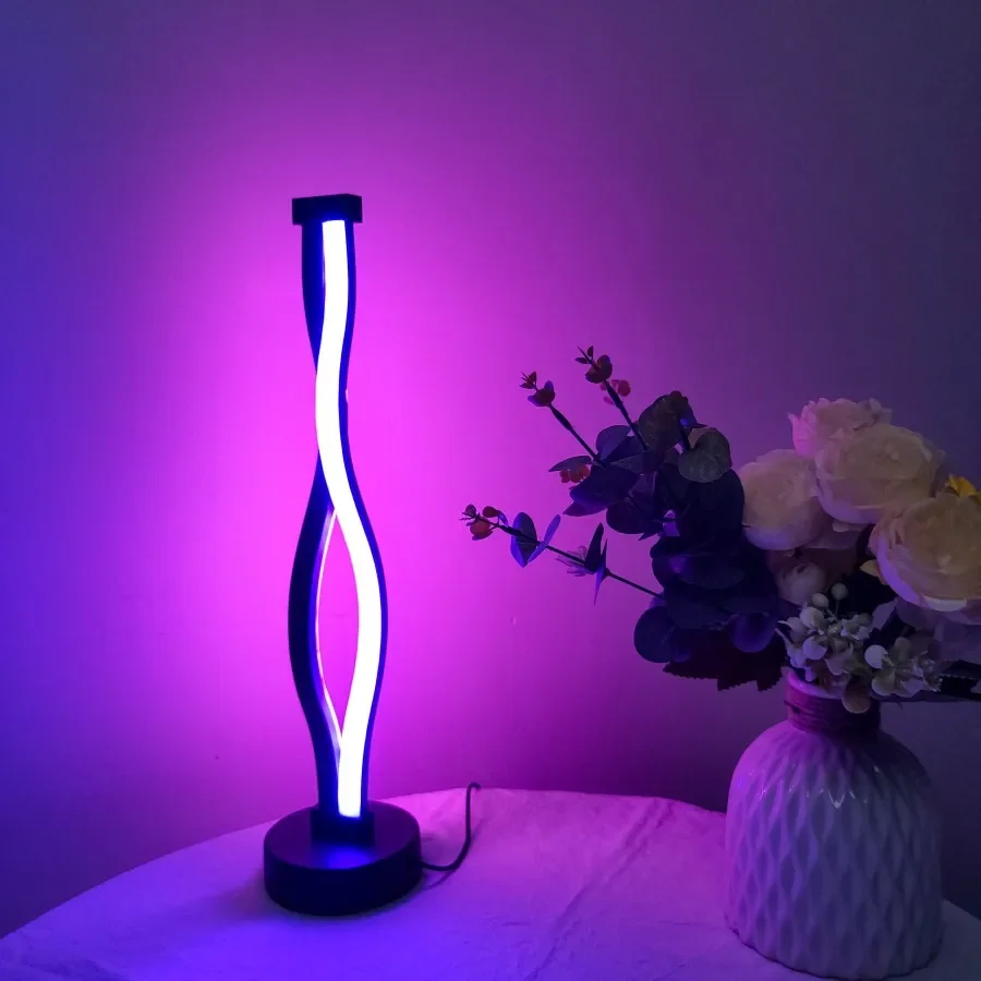 2 Color Adjustable Nordic Lamp Bedroom Bedside Lamp Minimalist Creative Personality Artistic Atmosphere Lamp for Bedroom