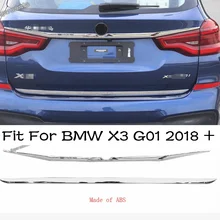 

Lapetus Rear Trunk Tail Cover Tailgate Trim Door Molding Garnish Bezel Strip Accessories Exterior For BMW X3 G01 2018 - 2021