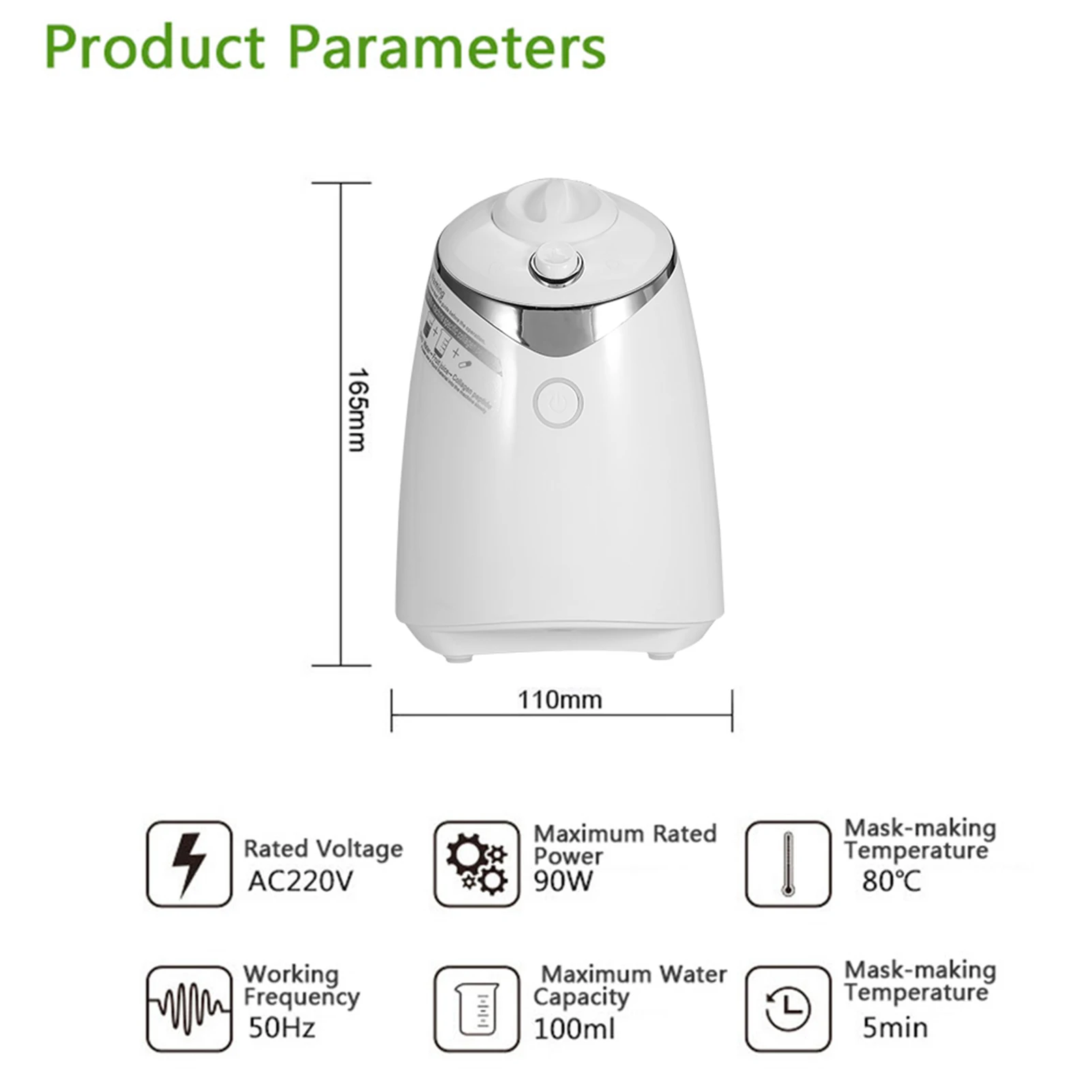 4 Types DIY Natural Fruit Vegetable Face Mask Maker Facial Care Fresh Collagen Beauty Machine Vegetable Mask Machine 3