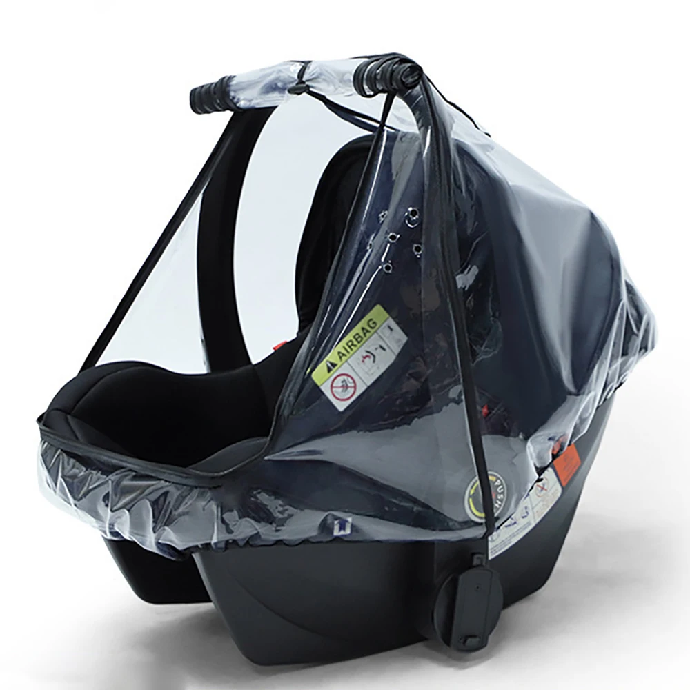 

Baby Safety Seat Rain Cover Transparent EVA Children Out Safety Basket Stroller Raincoat Waterproof Baby Carriage Rain Cover