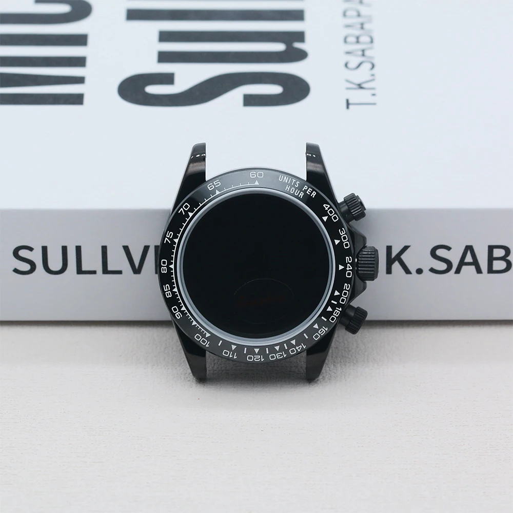 Custodia Da Orologio In Vetro Zaffiro Da 41 Mm ETA/DG2813/3804 PVD Nero Da 163,25 € | DHgate - Foto 6