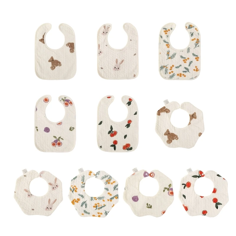& Functional Baby Drool Bibs Pack Bibs for Newborns & Toddlers Durable Gift DropShipping