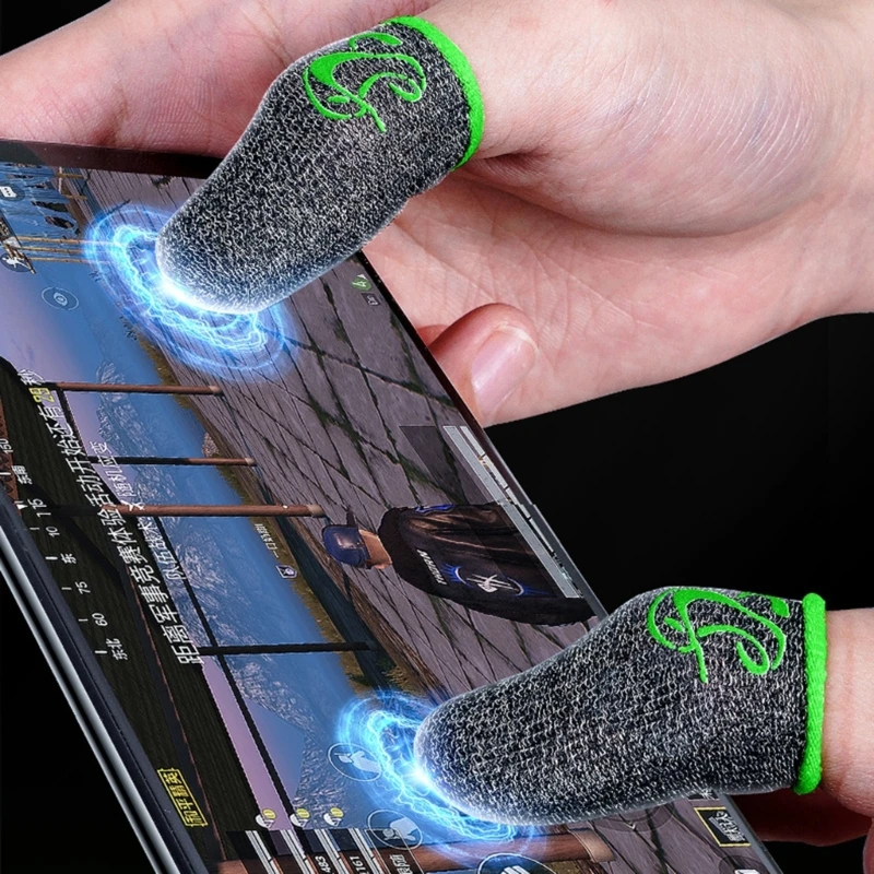 1 Pair Gamer Sleeve Sweatproof Dedales Gamer Finger Cover Touch Screen  Fingertips Sleeve For Mobile Games Game Accessory - AliExpress