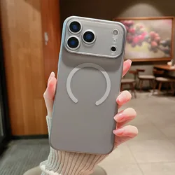 Ultra Thin Matte Magnetic Hard Case with Camera Control and Translucent Bumper Cover - iPhone 17 Pro (Black)