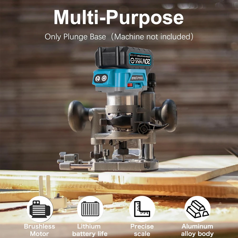 ONEKFYFD Compact Plunge Router Milling Trimming Machine Base Suitable for Calibre 65mm Trimming Machine Power Tool Accessories