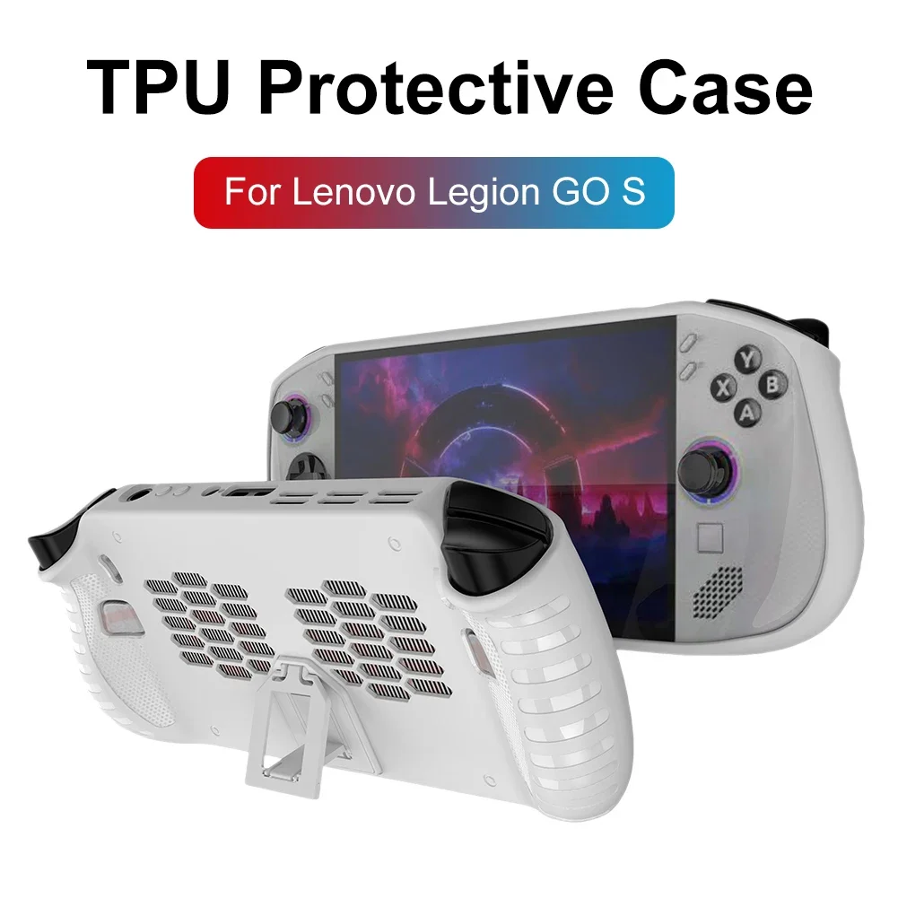 Transparent Handheld Game Console Case Soft TPU Protective Cover Ergonomic Shockproof Host Shell for Lenovo Legion Go S