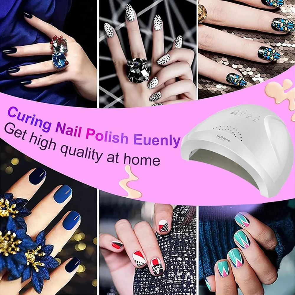 LINMANDA SUNone LED UV Nail Lamp Professional 54W Automatic Sensor Nail Dryer Gel Polish Curing Manicure Equipment Tools nail lamp
