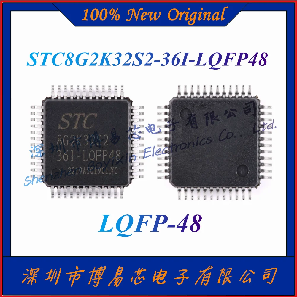 

STC8G2K32S2-36I-LQFP48 Voltage: 1.9V~5.5V Program capacity: 32KB Program memory type: FLASH Total RAM capacity: 2.25KB LQFP-48