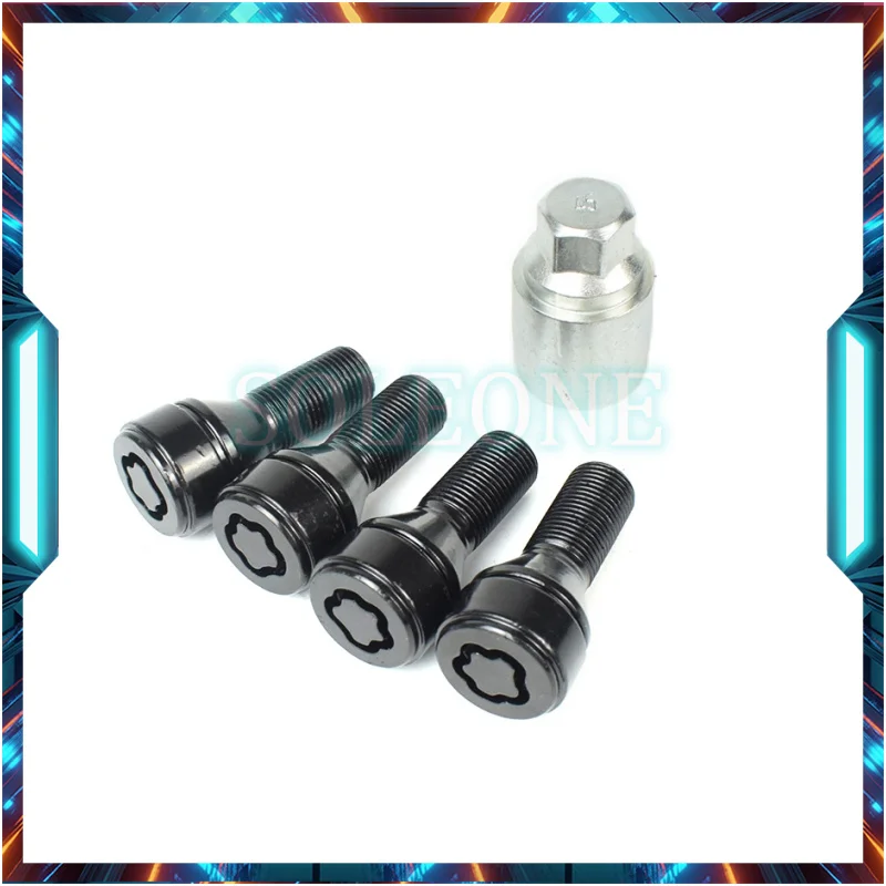 

Wheel Bolts Locks Set For BMW 1 3 5 6 7 8 Series Z4 E36 E52 E60 E87 E90 36136792849 36136797538 36136792851