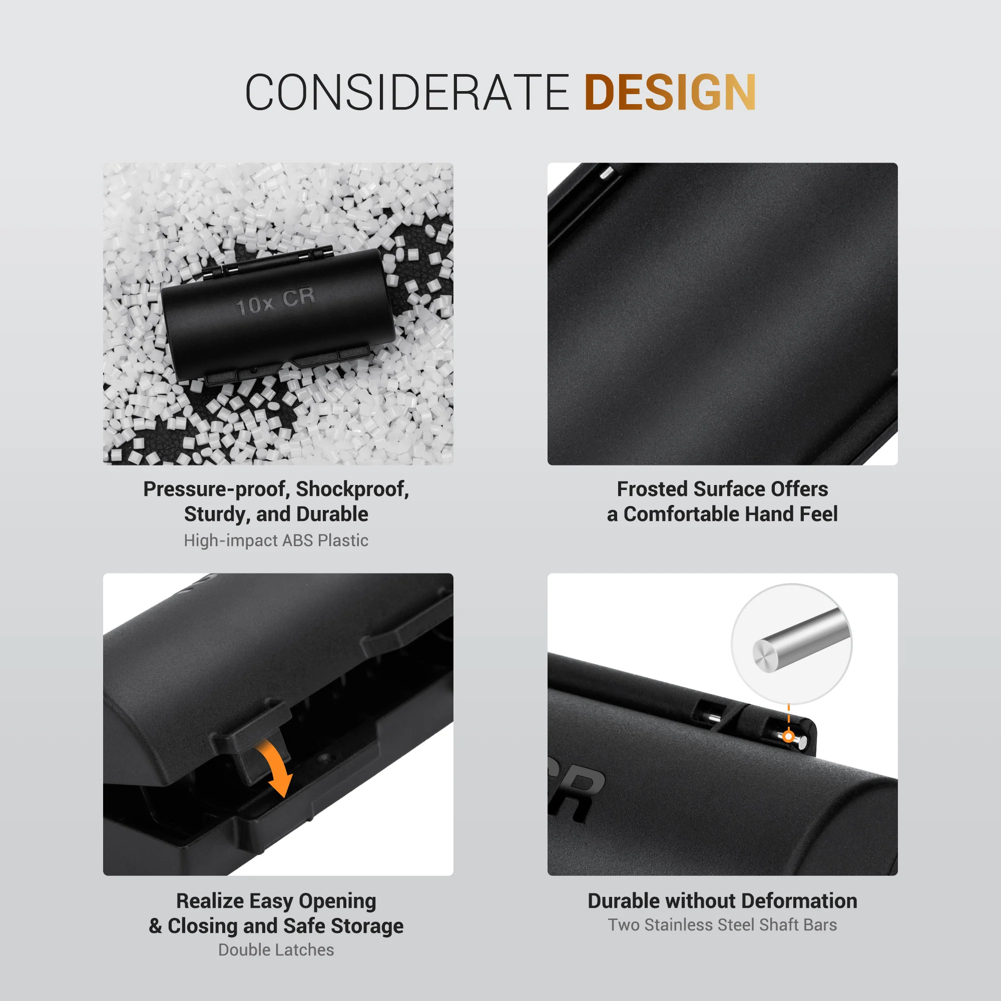 Contenitore per batteria a bottone portabatterie a bottone portabatterie a bottone per CR2016, CR2025, CR2032, CR2320, CR2325, CR2330, CR2335