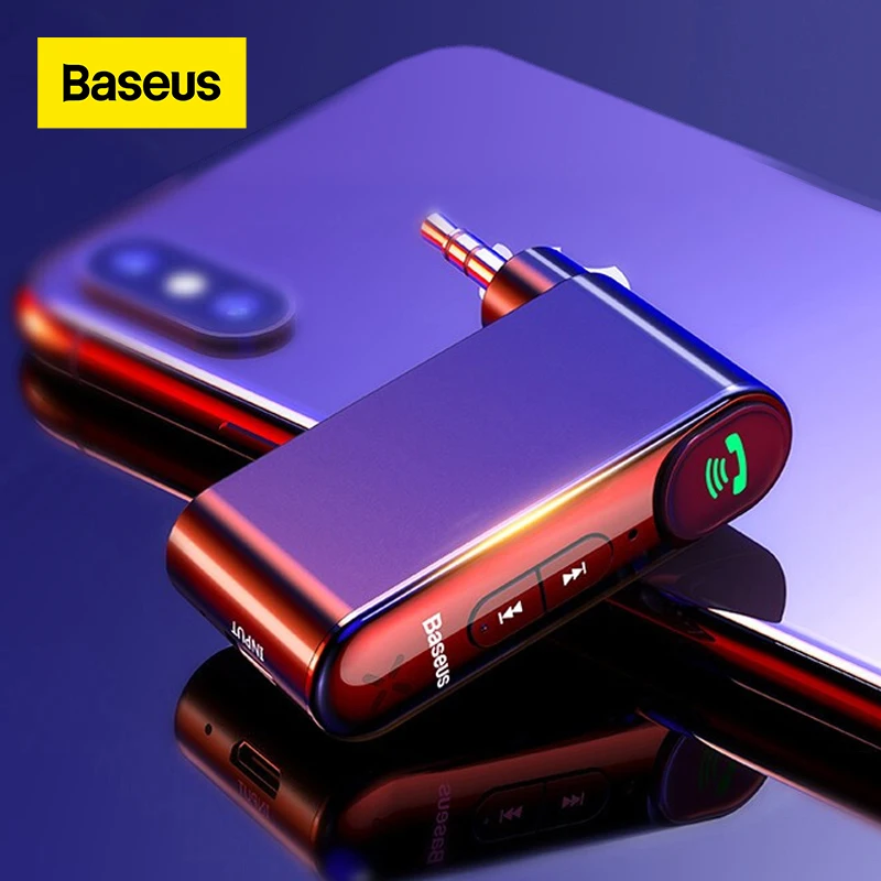 Baseus AUX Car Bluetooth Receiver 3.5MM Jack Audio Music Bluetooth 5.0