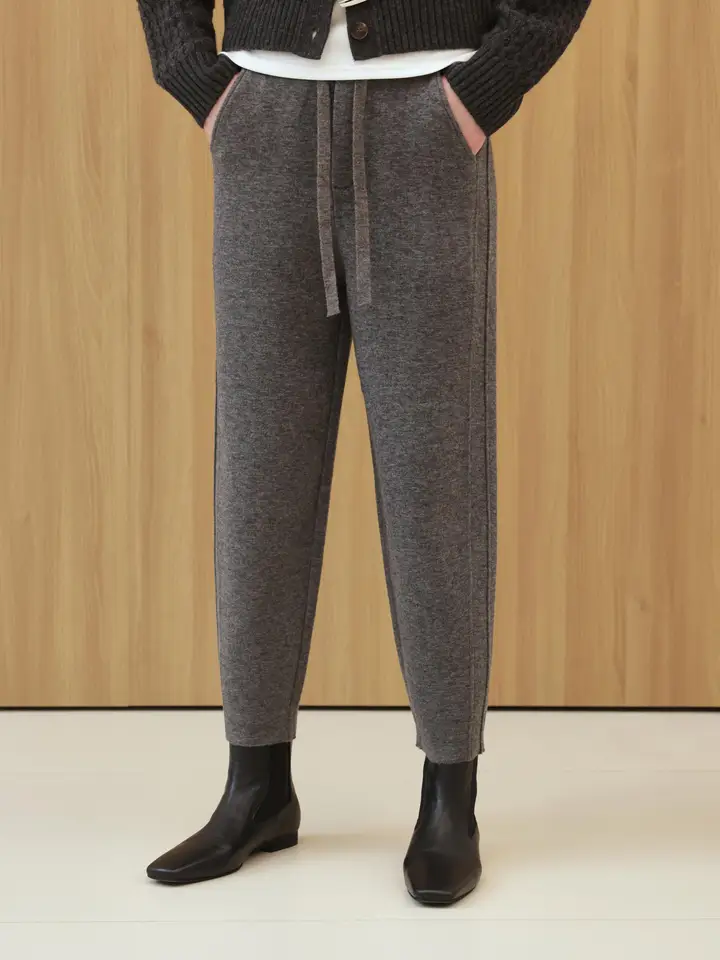 St.cecilia SILK WOOL PANTS St.cecilia SILK WOOL PANTS
