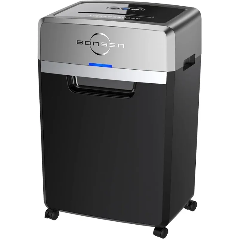 

24-sheet cross-section shredder, 40 minutes continuous run time, commercial grade office shredder, 55dB ultra-quiet