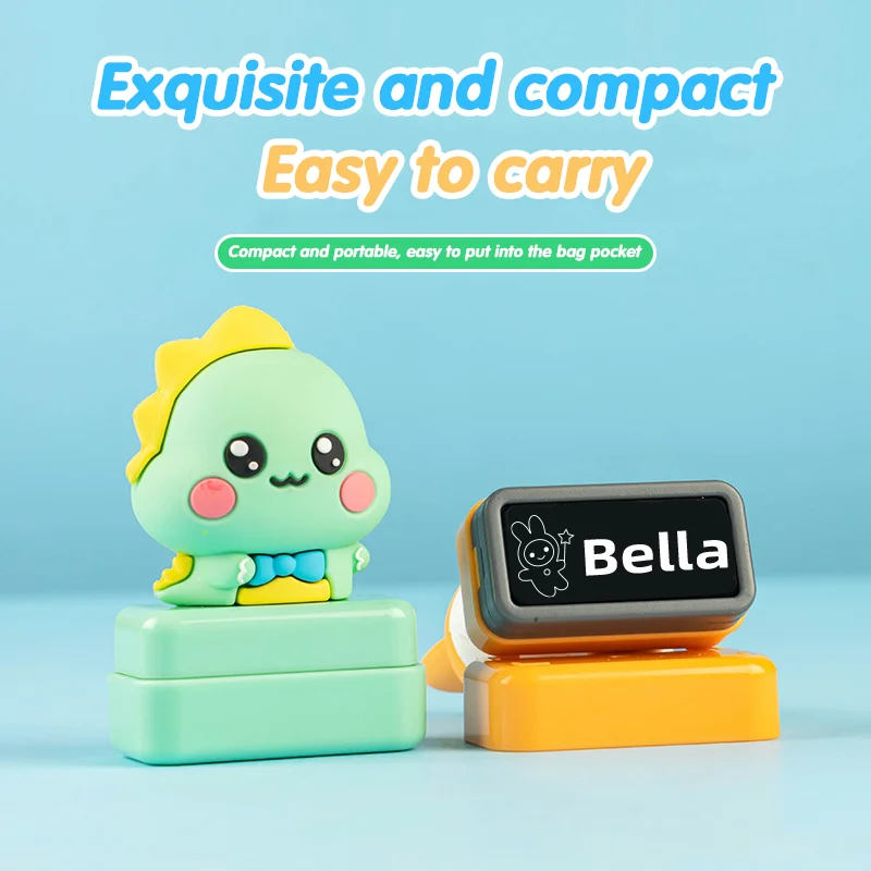 Children's Name Stamp Personalized Waterproof Stamp For Clothing Men's And Women's Personalized Ink Pad Stamps JIN name stamp,self ink stamps,diy ink pad