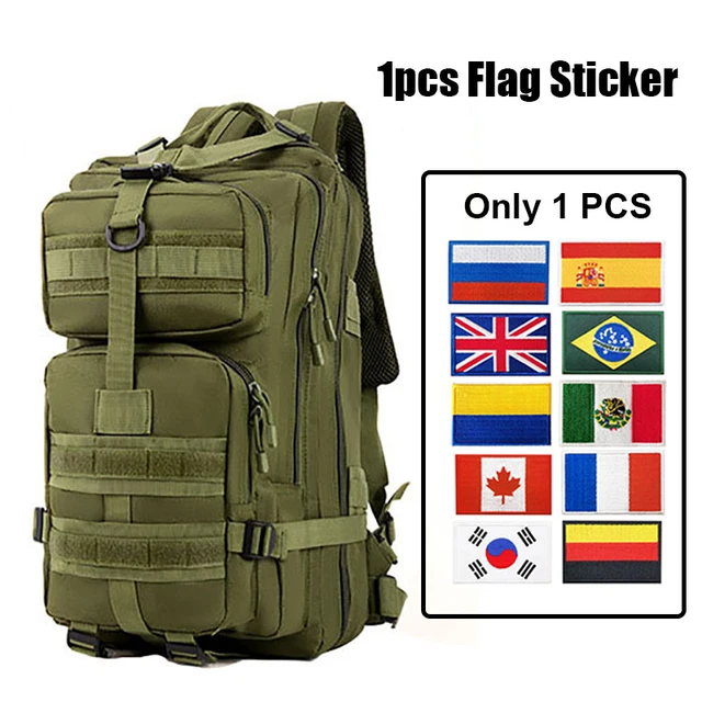 Mochila militar 3P para exteriores para hombre, bolsa Molle para acampar,  alta capacidad, 35L, táctica, montañismo, senderismo, tamaño mediano -  AliExpress