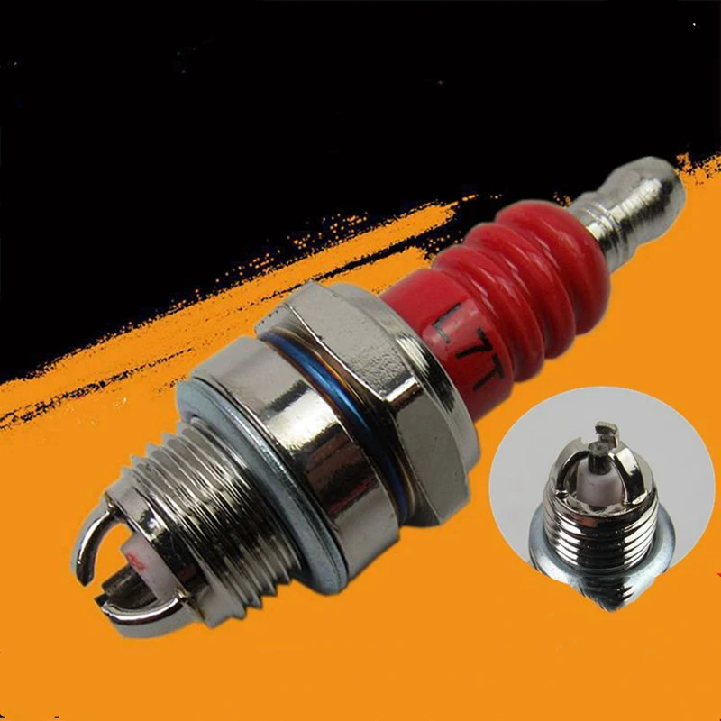 Spark Plug Three-sided Pole Spark Plug L7T 2 Stroke Electrode Chainsaw Brush Cutter Engine 2500 3800 4500 5200 Replace Accessories