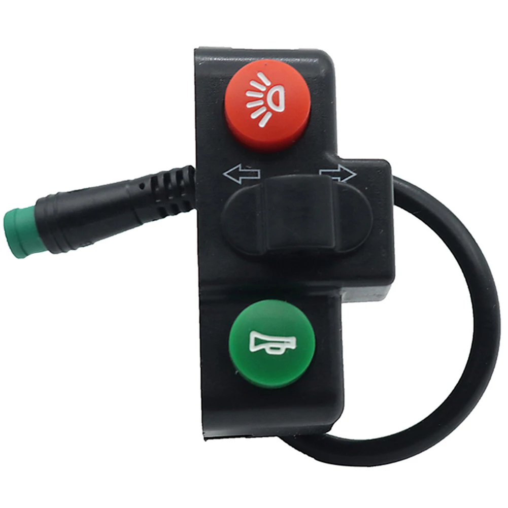 Scooter Switch Horn Ebike Electric Bicycle Turn Signal 3-In-1 Lon/off Button Switch Throttle Control Brand New