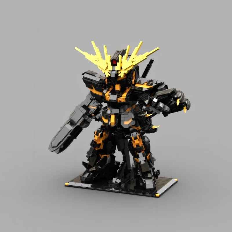 

MOC Anime Surrounding Series RX-0 BANSHEE Robot Boy High difficulty Assembly Building Block Toy Model Decoration Birthday Gift