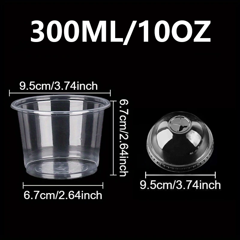 300ML-10OZ-Dome Lids