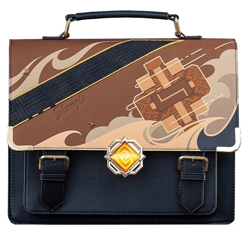 

Аниме игра Genshin Impact Zhongli Косплей рюкзак преппи винтажная сумка-мессенджер модные сумки на плечо