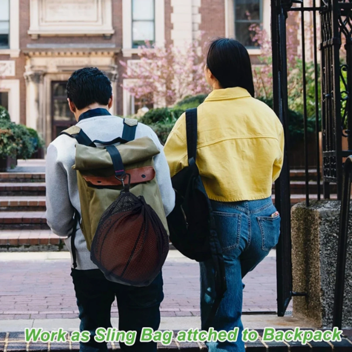 Sports Ball Mesh Drawstring Bag 6