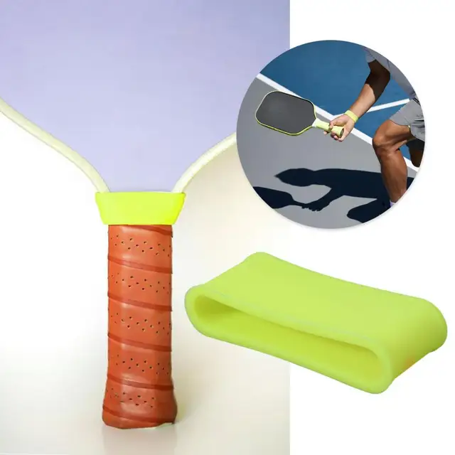 2Pcs Overgrip Pickleball Paddle Grip Band Elastic Badminton Table Tennis Racket Overgrip Handle Anti-slip Ring 4
