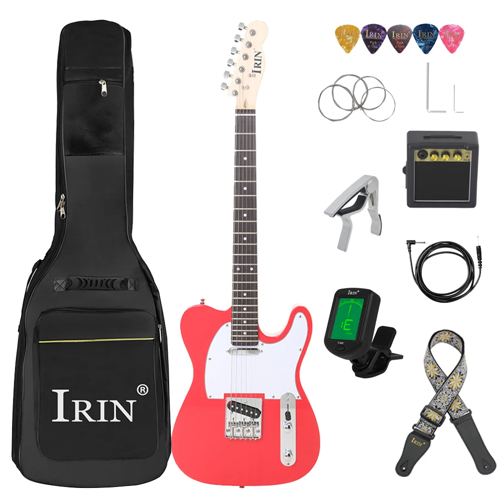 

IRIN 39 Inch 6 Strings 22 Frets Electric Guitar Basswood Body Maple Neck Electric Guitarra With Bag Guitar Parts & Accessories